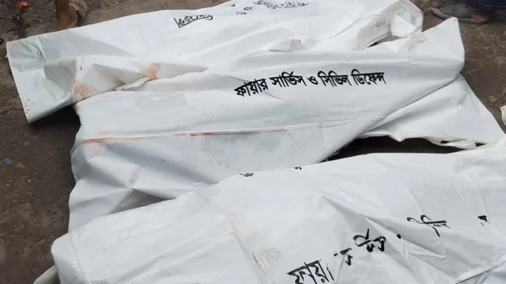 মহাসড়কে পরিবহনের ধাক্কায় একই পরিবারের তিনজন নিহত