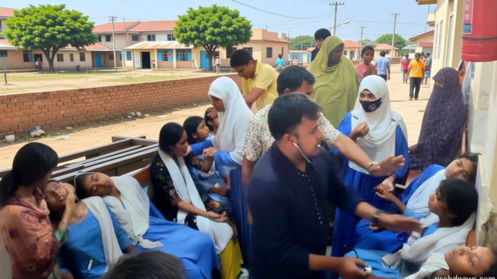 পাবনায় হঠাৎ করে ছাত্রীরা অসুস্থ, ৬৫ জন হাসপাতালে