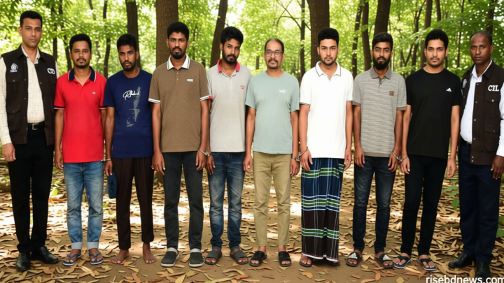 সিআইডির কব্জায় অনলাইন জুয়া চক্রের ৮ সদস্য