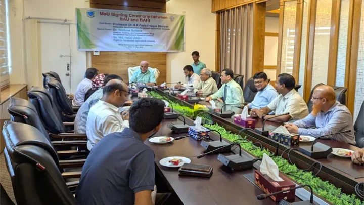 বাকৃবি-বারির মধ্যে গবেষণা সহযোগিতা চুক্তি