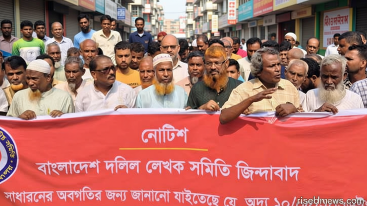 গাইবান্ধায় দলিল লেখকদের কলম বিরতি