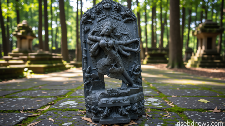 পুকুর খননে মিলল বিষ্ণু মূর্তি