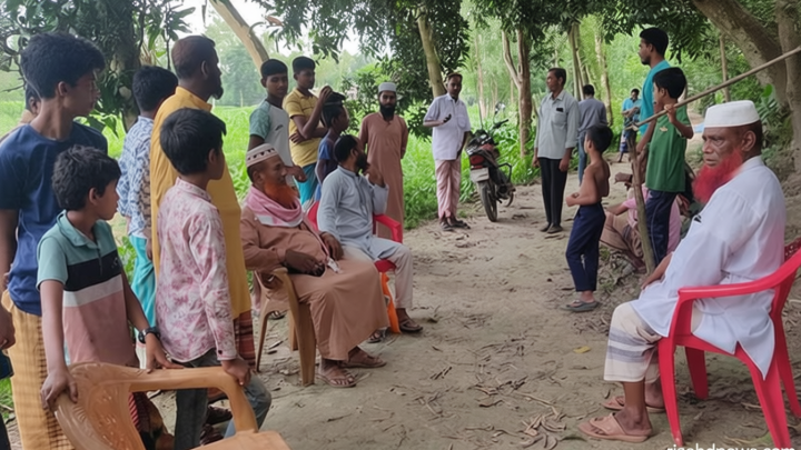 সিরাজগঞ্জে রক্তমাখা চিঠি, ‘রঘু ডাকাত’ আতঙ্কে রাত জেগে পাহারা গ্রামবাসীর