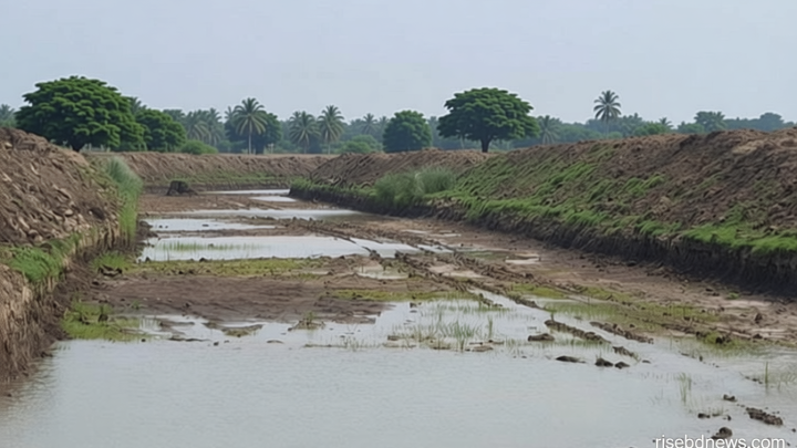 চার বছরেও শেষ হয়নি মধুমতির বাঁধ নির্মাণের কাজ