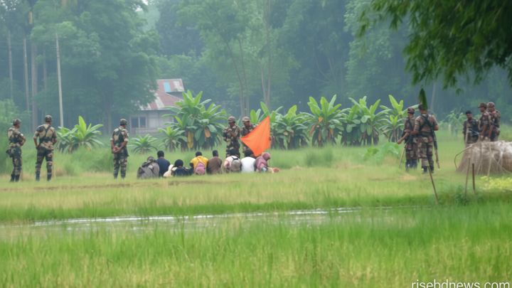 পঞ্চগড় সীমান্তে ১০ জনকে ঠেলে পাঠানোর চেষ্টা