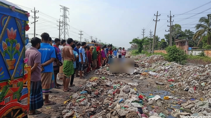 গাজীপুরে ময়লার ভাগাড়ে মিলল যুবকের মরদেহ