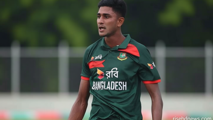আচরণবিধি ভাঙায় আইসিসির তিরস্কারের মুখে নাহিদ রানা