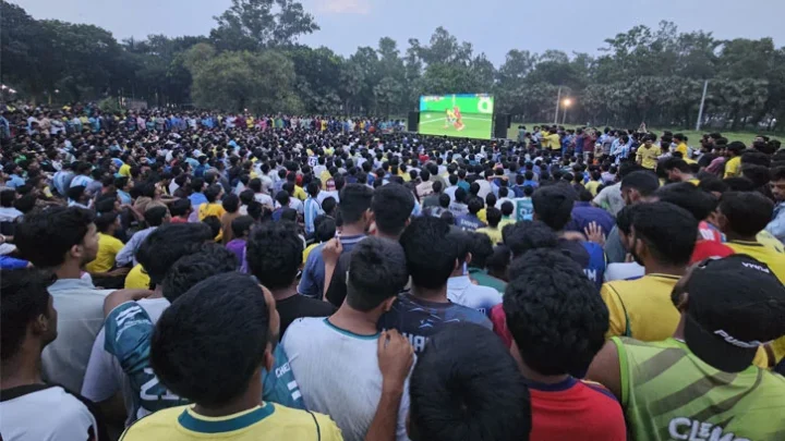 রাবিতে শোডাউনে ব্রাজিল-আর্জেন্টিনা সমর্থকরা