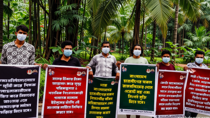 ৬ দফা দাবি তুলে জবিতে ছাত্রলীগের প্রকাশ্য কর্মসূচি
