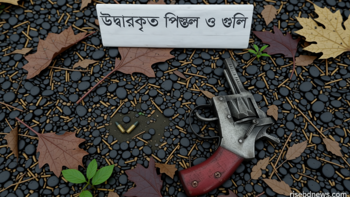 মাদ্রাসার ওয়াশরুম থেকে ’মেইড ইন পাকিস্তান’ লেখা পিস্তল উদ্ধার