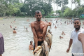 কুমিল্লায় পলো দিয়ে মাছ ধরা উৎসব
