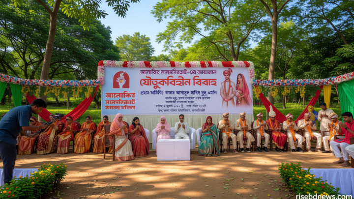 এক মঞ্চে যৌতুকবিহীন ৭ বিয়ে