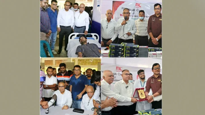 ইবিতে বিনামূল্যে স্বাস্থ্যসেবা ও রক্তদান কর্মসূচি