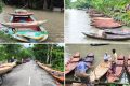 শতবর্ষী আটঘরের নৌকার হাটে বেচাকেনার ধুম, উন্নয়নের দাবি ব্যবসায়ীদের